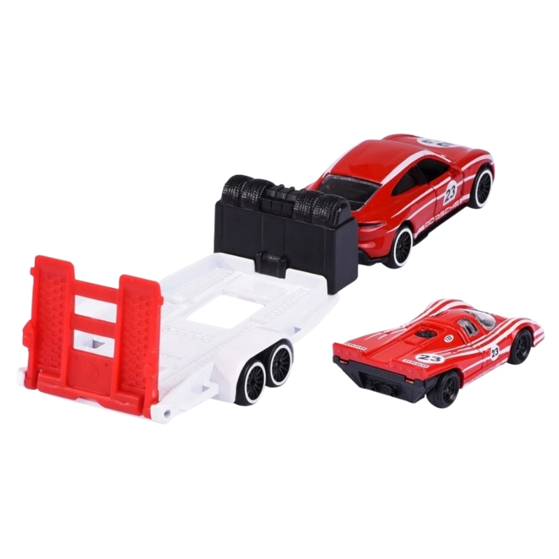 Majorette Porsche z przyczepą