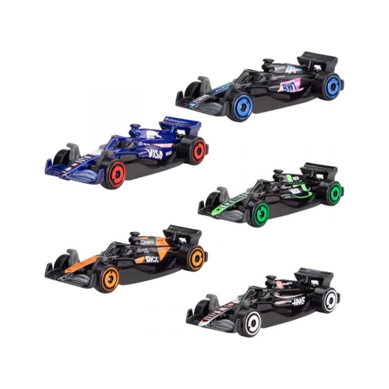 Hot Wheels Zestaw 5 Autek Formuła 1 F1 Pięciopak Bolidów