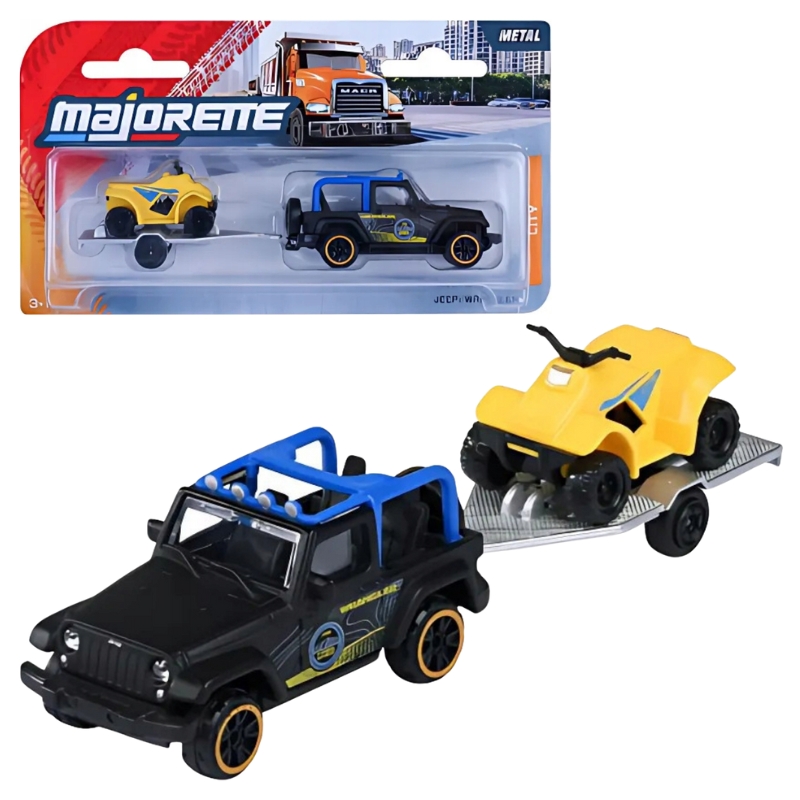 Majorette Farm Pojazdy Miejskie Autko Samochodzik Model Z Przyczepą