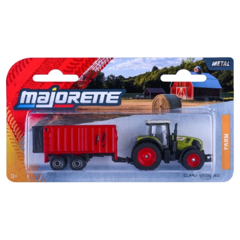 Majorette Farm Pojazdy Wiejskie Autko Samochodzik Model Z Przyczepą