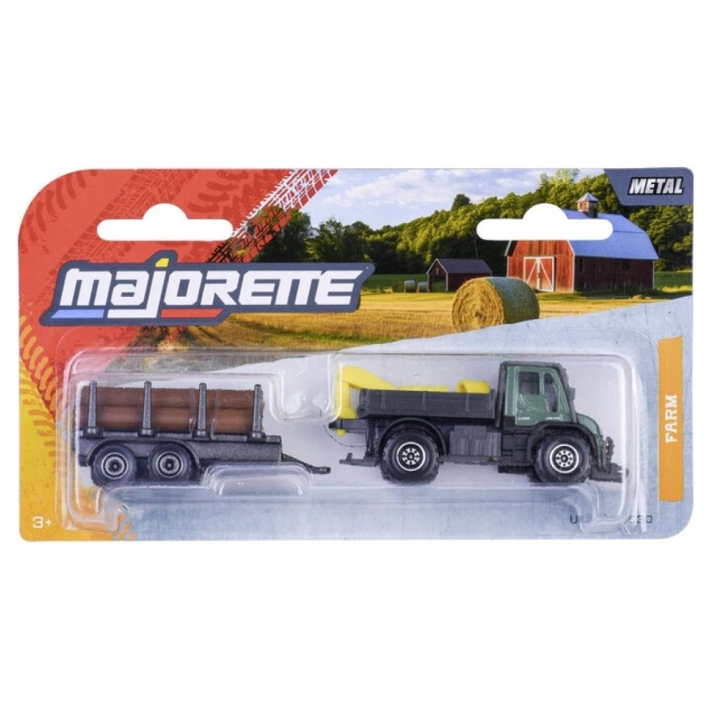 Majorette Farm Pojazdy Wiejskie Autko Samochodzik Model Z Przyczepą