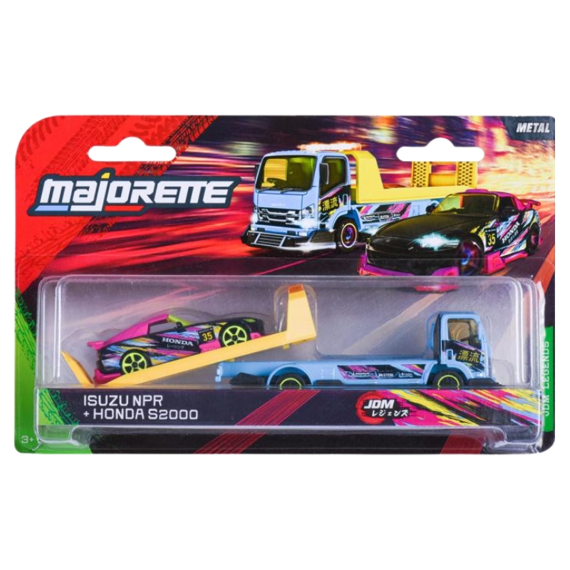 Majorette JDM Legends Pojazdy Z Lawetą Pojazd Autko Samochodzik