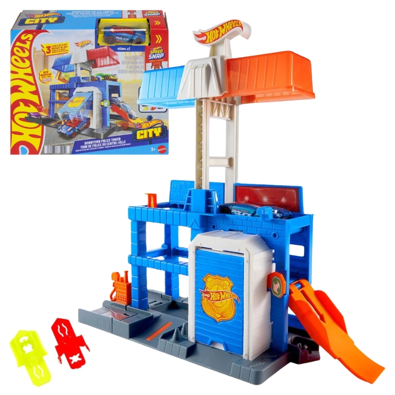 Hot Wheels City Zestaw Komisariat Policji + Autko