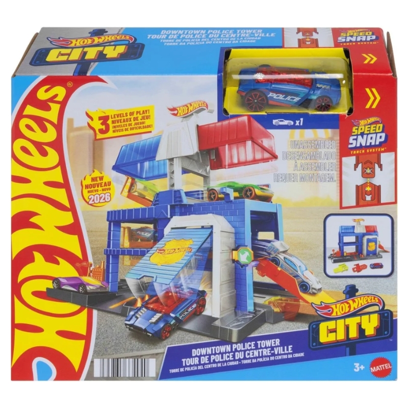 Hot Wheels City Zestaw Komisariat Policji + Autko
