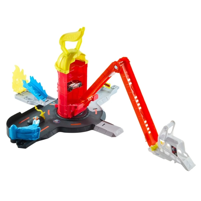 Hot Wheels Super Remiza Strażacka – Tor z Autkiem 1:64