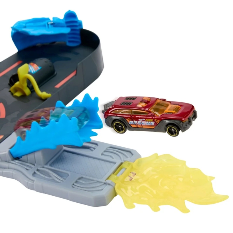 Hot Wheels Super Remiza Strażacka – Tor z Autkiem 1:64