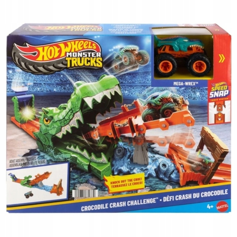 Hot Wheels Monster Trucks Tor Wyścigowy Nokaut Węża + Autko 