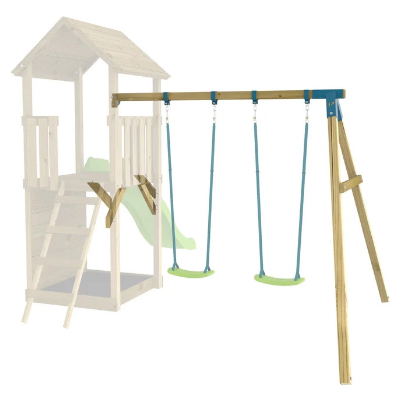 TP Toys Skywood Podwójny – Moduł Huśtawkowy z 2 Siedziskami Rapide Huśtawka Do Rozbudowy Wieży FSC®