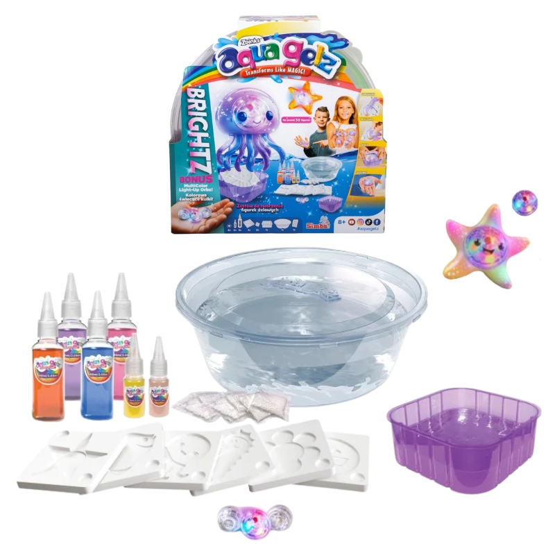 Aqua Gelz Blingz Cyrkonie Zestaw Kreatywny 3D Figurki Żel Cyrkonie 8+