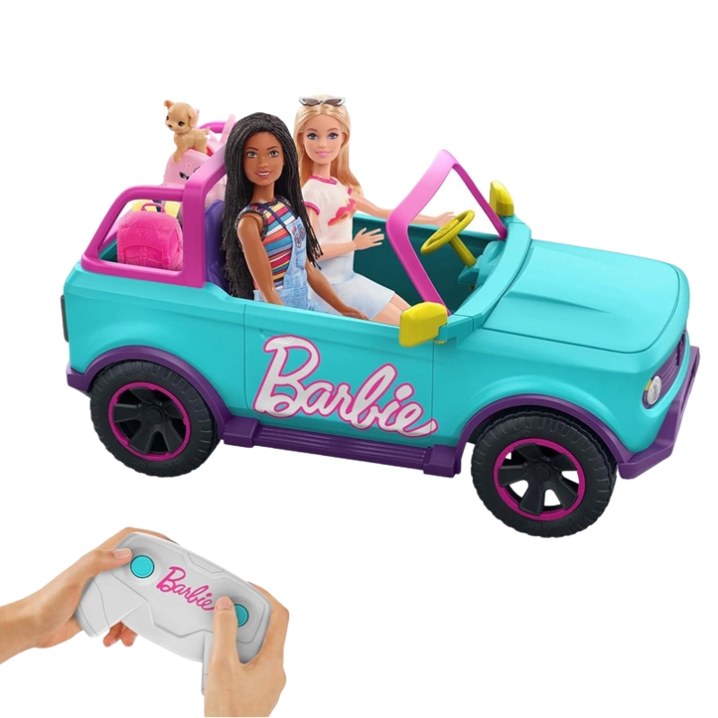 Barbie Hot Wheels RC Suv Autko Zdalnie Sterowane Zestaw Dla Lalek