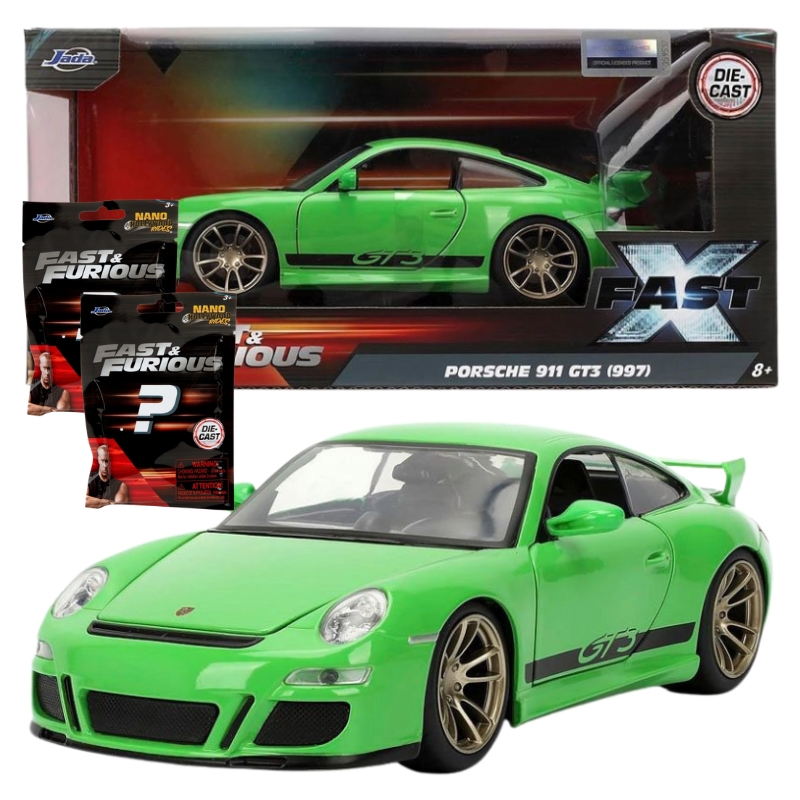 Jada Nissan Skyline R34 Metalowy Pojazd 1:24 Auto Samochód Szybcy I Wściekli Fast Furious Otwierany Model + Gratis