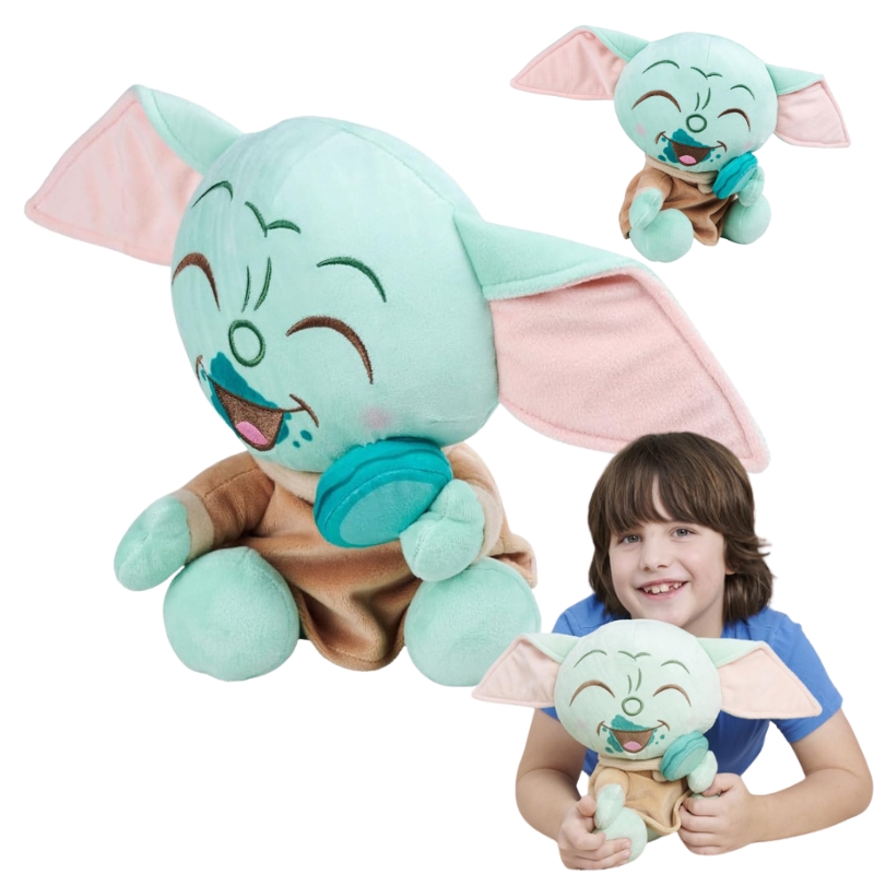 Disney Star Wars Maskotka Mandalorian Grogu Z Makaronikiem Baby Yoda Pluszowa Zabawka