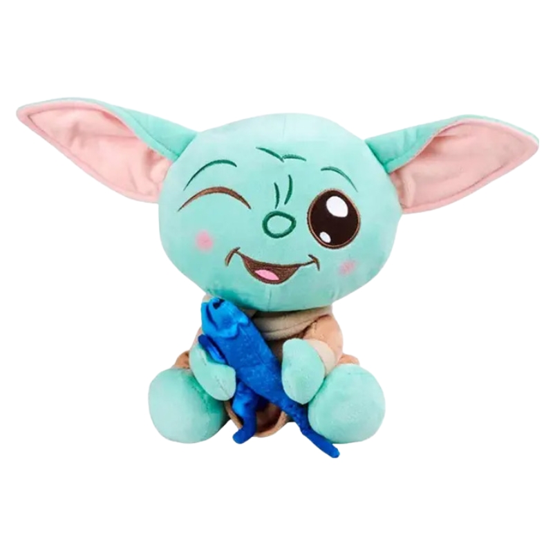 Disney Star Wars Maskotka Mandalorian Grogu Z Jaszczurką Baby Yoda Pluszowa Zabawka 25cm
