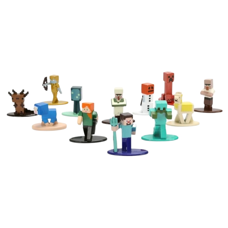 Minecraft Metalowe Figurki Kolekcjonerskie 12-pak Jada 