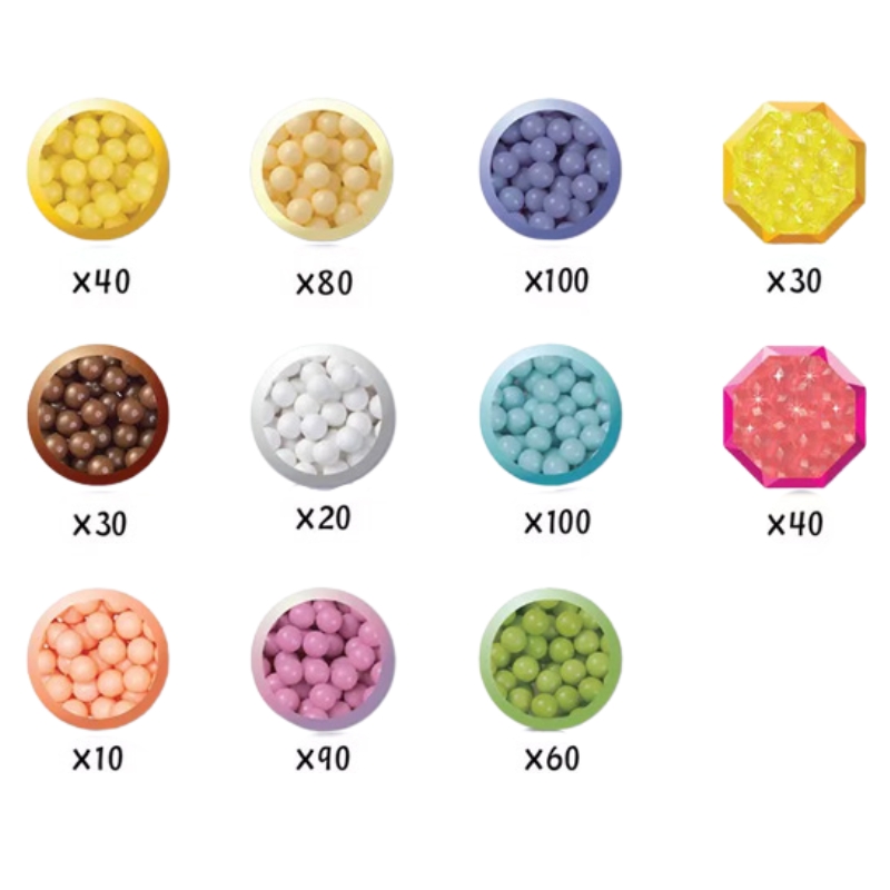 Aquabeads Pastelowy Świat Baśni – kreatywny zestaw z koralikami wodnymi i szablonami