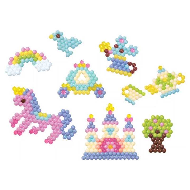 Aquabeads Pastelowy Świat Baśni – kreatywny zestaw z koralikami wodnymi i szablonami