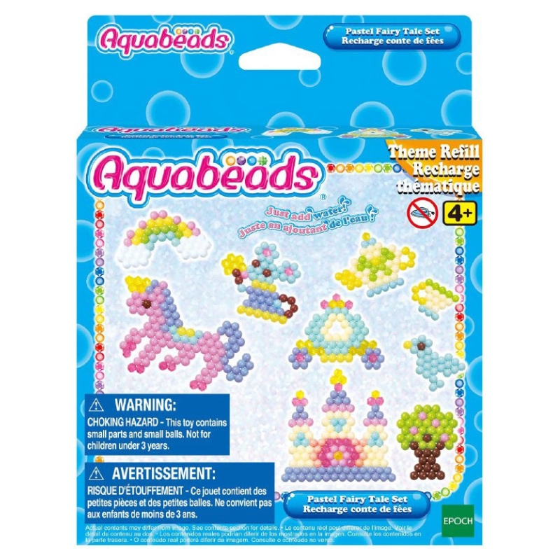 Aquabeads Pastelowy Świat Baśni – kreatywny zestaw z koralikami wodnymi i szablonami