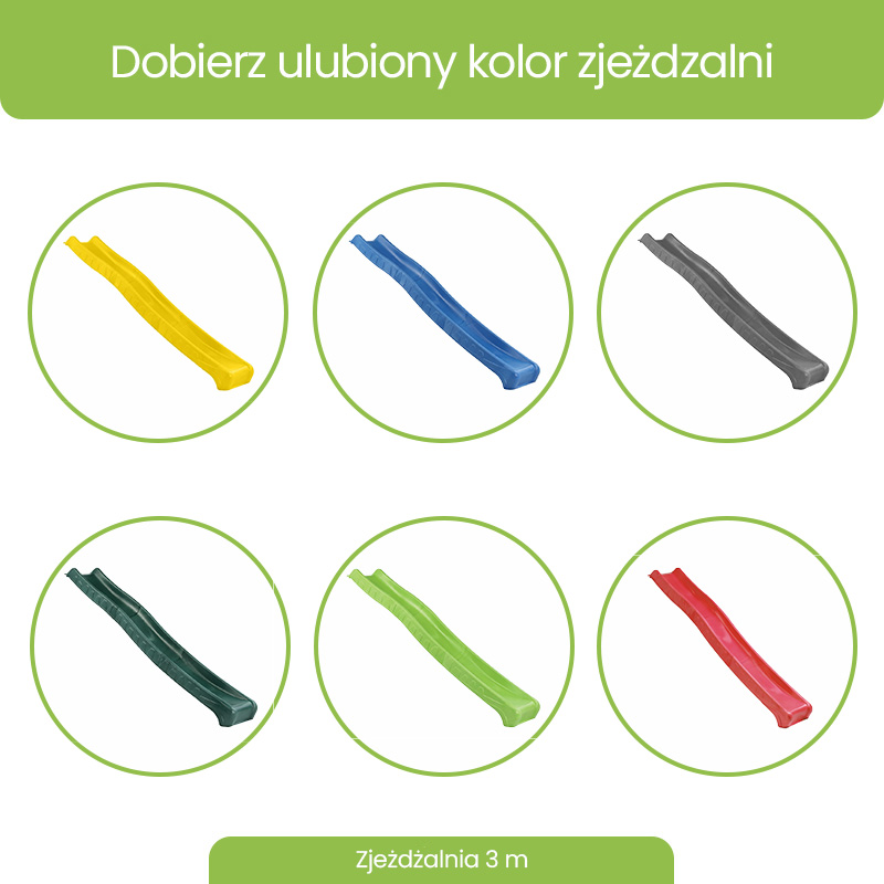 Zjeżdżalnia Ogrodowa Do Montażu Mega Duża XXL Wodna Ślizg Dla Dzieci Na Ogród 3-Metrowa