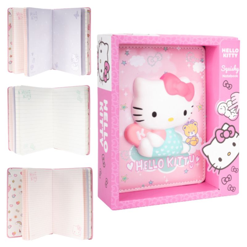 Coolpack Notes Pamiętnik Zeszyt B6 100 K Squishy 3D Hello Kitty różowy rodzaje kartek
