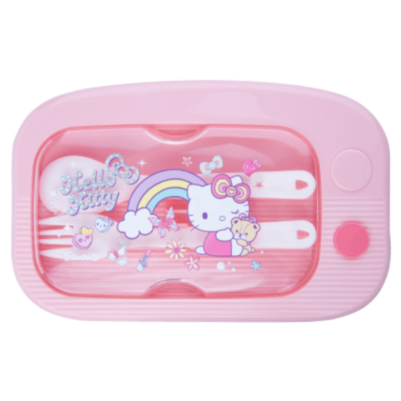 Hello Kitty Mil Śniadaniówka pojemnik na jedzenie dla dziecka 1100 ml Różowy