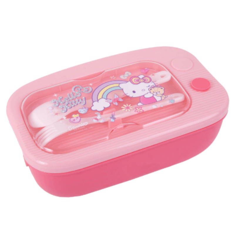 Hello Kitty Mil Śniadaniówka pojemnik na jedzenie dla dziecka 1100 ml Różowy
