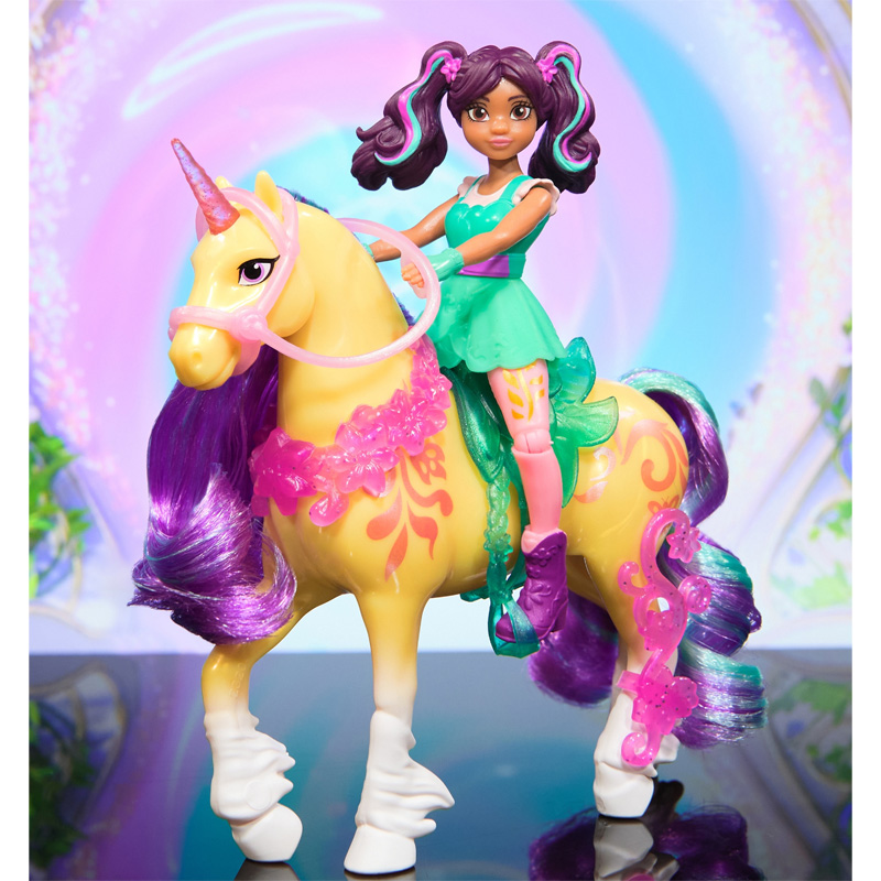 Unicorn Academy Akademia Jednorożców Zestaw Figurki Ava & Leaf Zestaw Figurek Lalka + Konik 