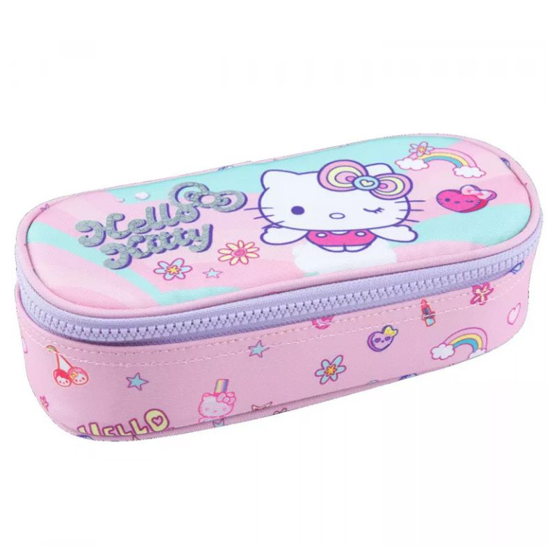 Coolpack Campus Piórnik Jednokomorowy Usztywniany Z Klapką Różowy Hello Kitty