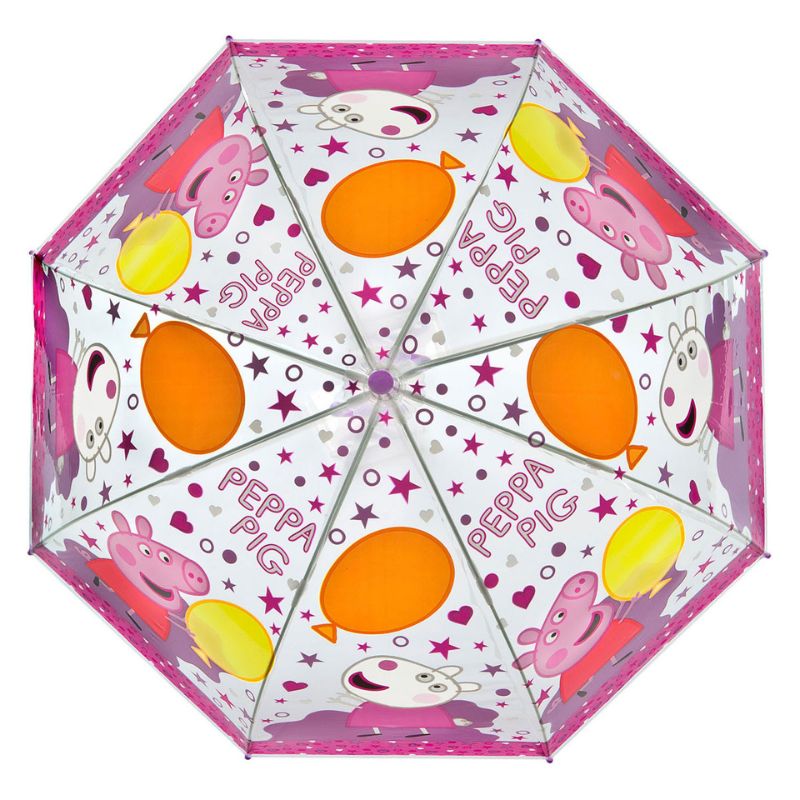 Parasolka Dziecięca Parasol Automatyczny Peppa Pig Różowy Ze Świnką Peppą Dla Dzieci 3+