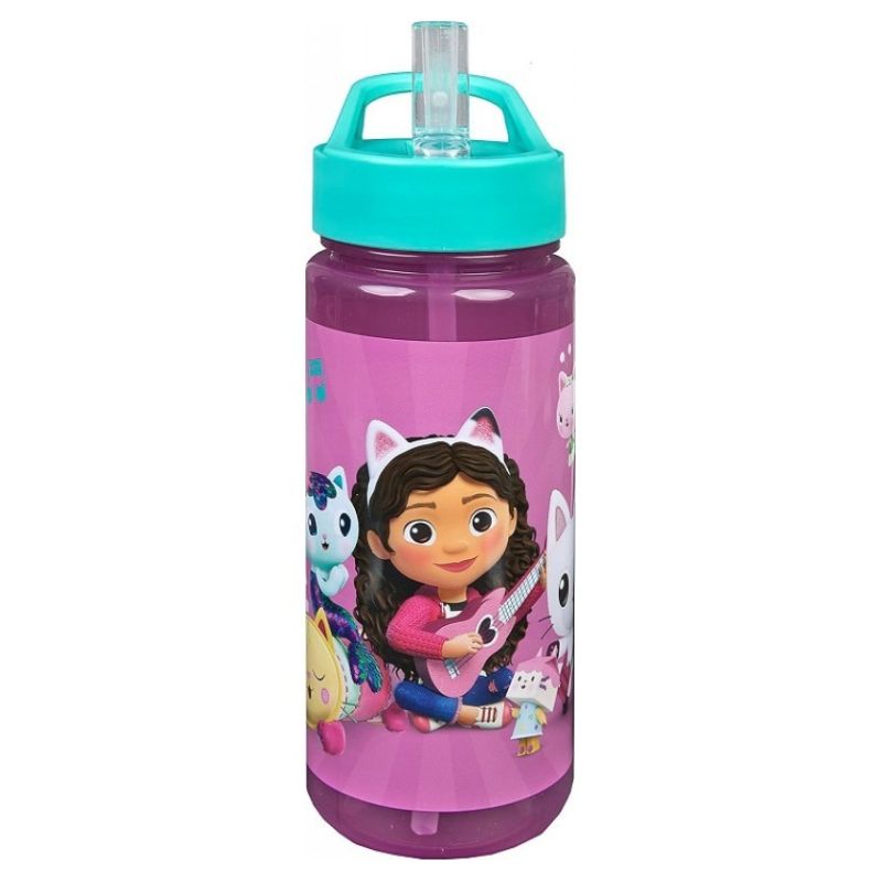 Undercover Bidon Dla Dzieci Na Wodę Butelka Różowa Koci Domek Gabi 500ml