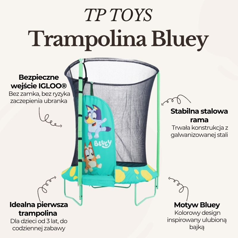 Mała Trampolina Dla Dzieci Bluey