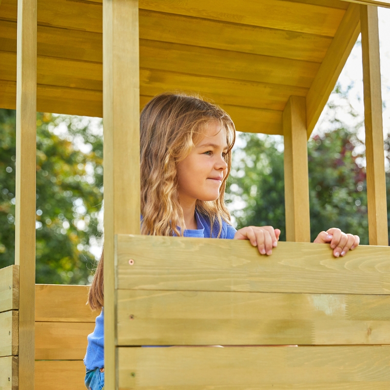 TP Toys Drewniana Wieża Treehouse Plac Zabaw Do Ogrodu FSC