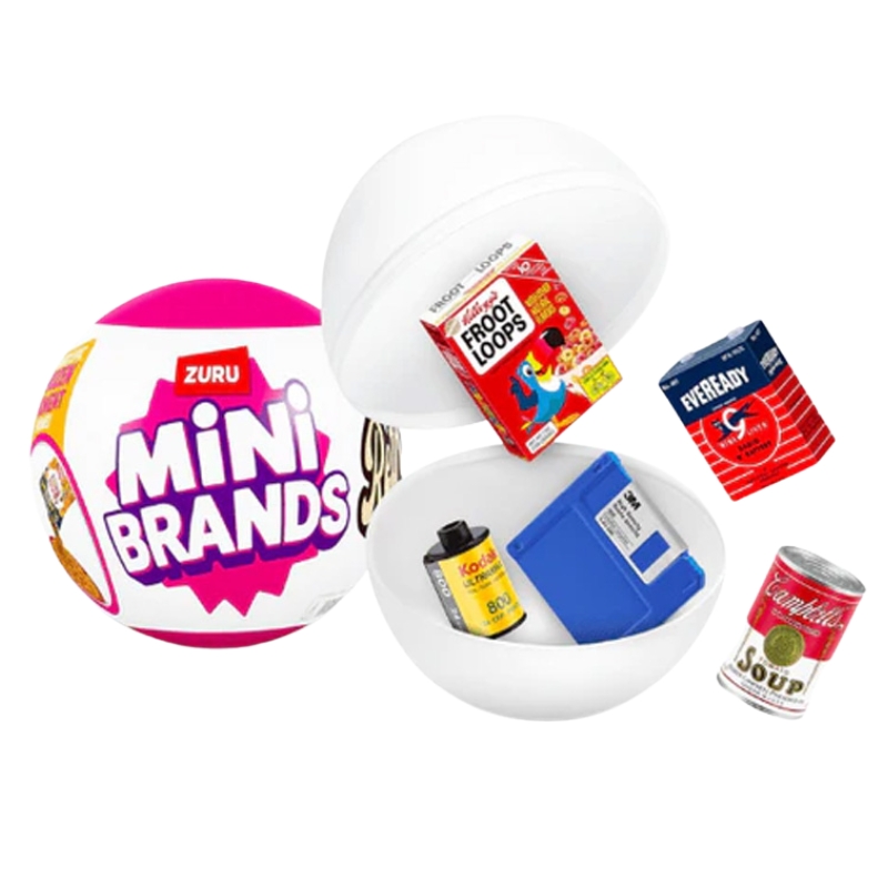 Zuru Mini Brands Kula Retro Niespodzianka Figurki Kapsuła Z Figurkami Niespodziankami Kultowe Marki