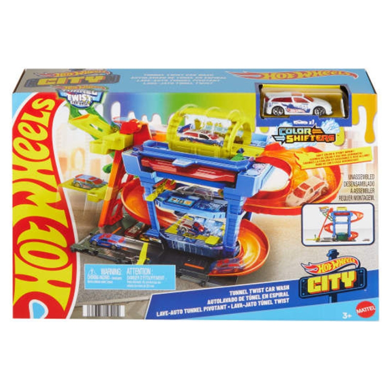Hot Wheels City Zestaw Torów Myjnia Odjazdowe Zakręty 3+ 