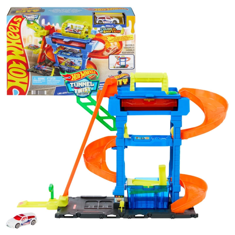 Hot Wheels City Zestaw Torów Myjnia Odjazdowe Zakręty 3+ 