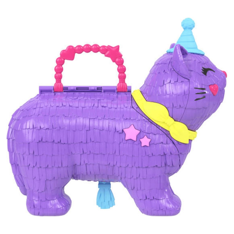 Polly Pocket Zestaw W Walizce Celebration Kitty Piniata Kotek + Akcesoria 4+
