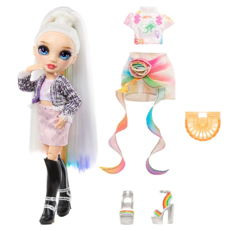 Lalka Modowa Dla Dzieci Rainbow High Style Icons Amaya Raine Akcesoria +4