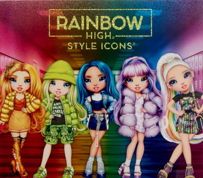 Lalka Modowa Dla Dzieci Rainbow High Style Icons Amaya Raine Akcesoria +4