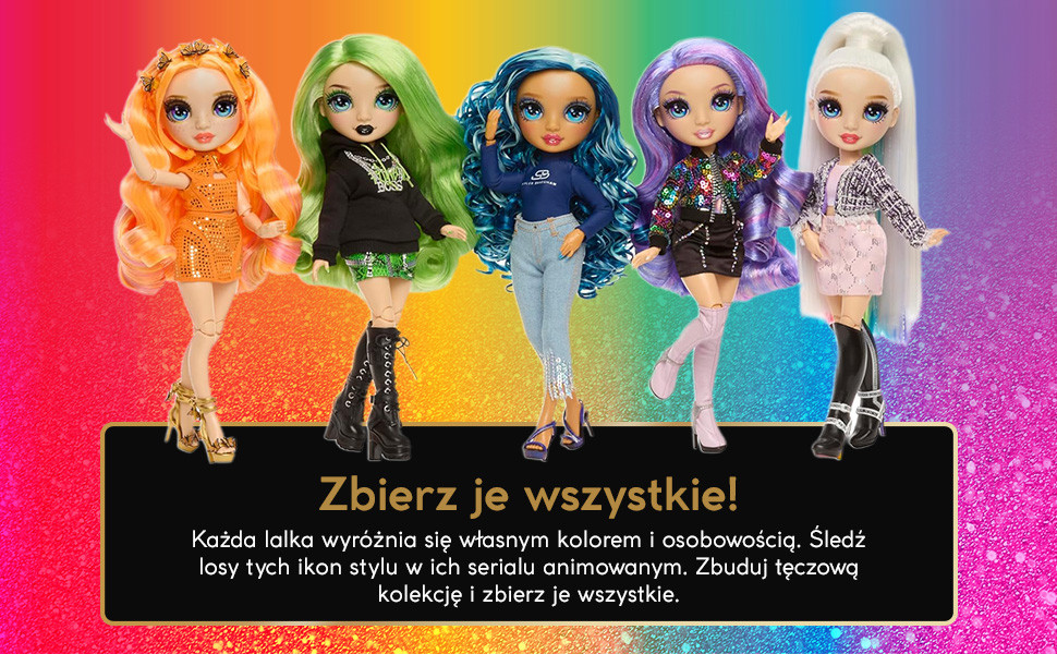 Lalka Modowa Dla Dzieci Rainbow High Style Icons Amaya Raine Akcesoria +4
