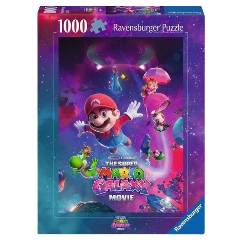 Ravensburger Puzzle 1000 Elementów Super Mario Galaxy Movie 7+