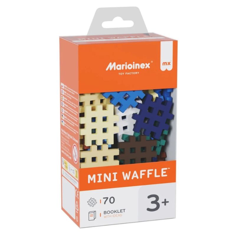 Marioinex Mini Waffle Klocki Konstrukcyjne Małe Edukacyjne Kreatywne Kolory Lasu 70 Sztuk