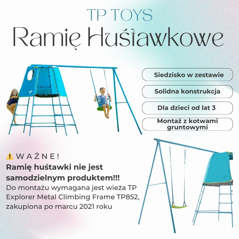 Metalowa Rama Huśtawki z Siedziskiem Do Wieży