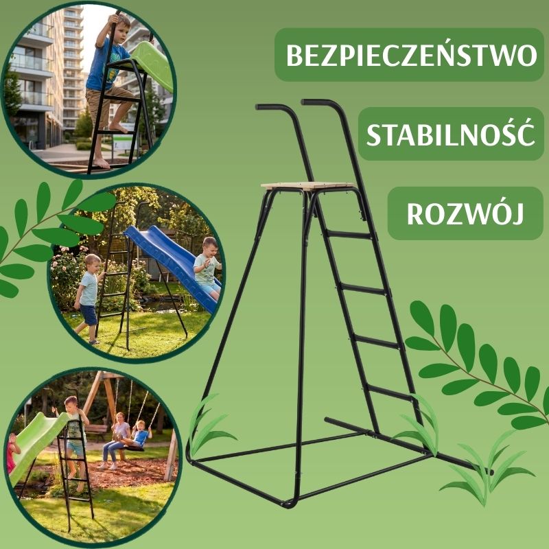 Drabinka Do Zjeżdżalni Podestowa Wolnostojący Podest Ogrodowy Na Ogród