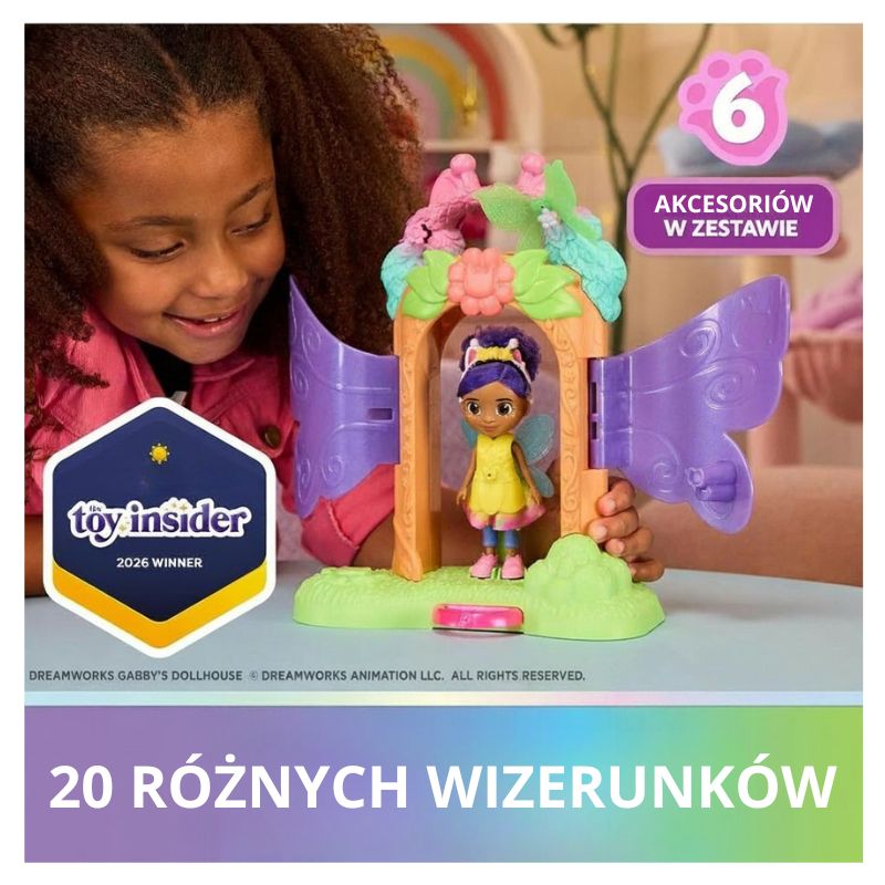 Koci Domek Gabi Zestaw Lalka Wróżkowa Gabi Transformacja Wróżki Spin Master 3+ 