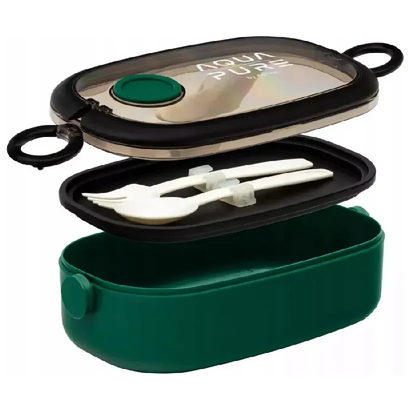 Astra Aqua Pure Śniadaniówka Ze Sztućcami Zestaw Lunchbox + Sztućce Do Szkoły Szkolny