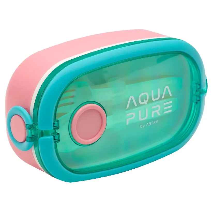 Astra Aqua Pure Śniadaniówka Ze Sztućcami Zestaw Lunchbox + Sztućce Do Szkoły Szkolny