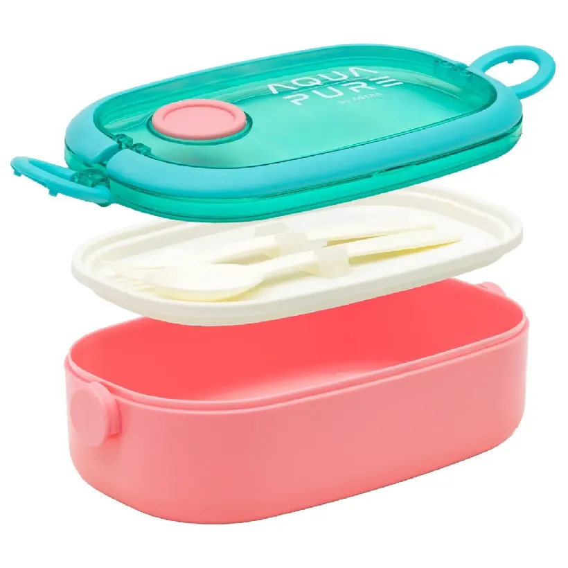 Astra Aqua Pure Śniadaniówka Ze Sztućcami Zestaw Lunchbox + Sztućce Do Szkoły Szkolny