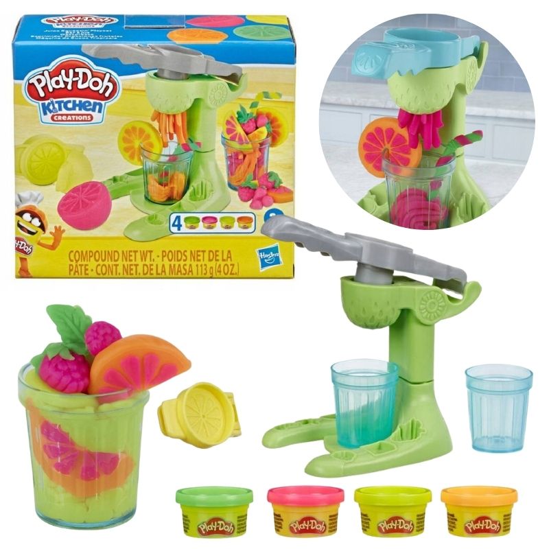 Play-Doh Kitchen Creations Ciastolina Masa Plastyczna Seria Kuchenna Zestaw Wyciskarka Do Soków Napoje Akcesoria 3+