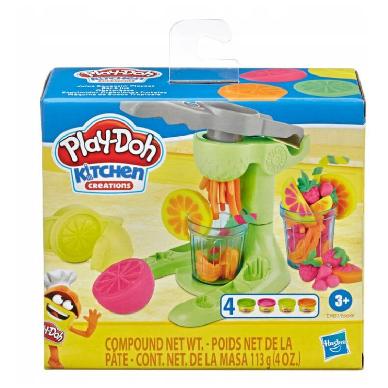 Play-Doh Kitchen Creations Ciastolina Masa Plastyczna Seria Kuchenna Zestaw Wyciskarka Do Soków Napoje Akcesoria 3+
