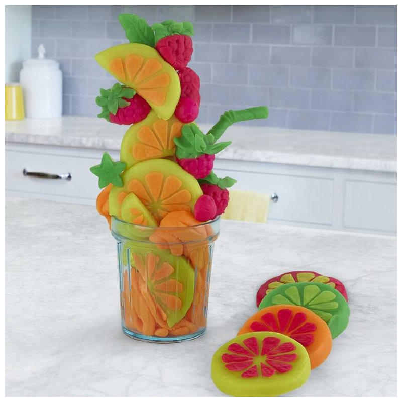 Play-Doh Kitchen Creations Ciastolina Masa Plastyczna Seria Kuchenna Zestaw Wyciskarka Do Soków Napoje Akcesoria 3+