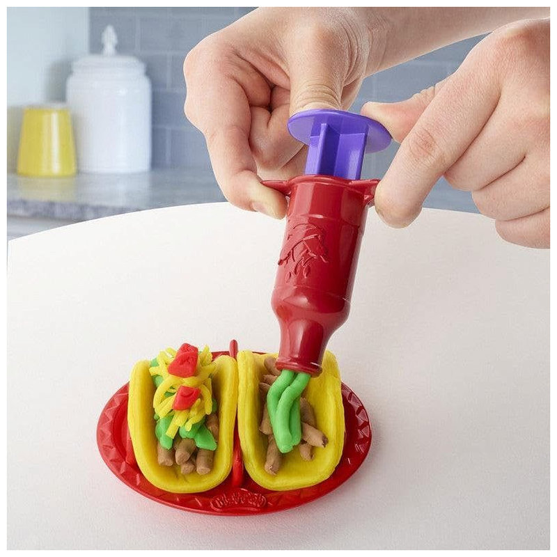 Play-Doh Kitchen Creations Ciastolina Masa Plastyczna Seria Kuchenna Zestaw Taco Tortille Akcesoria 3+
